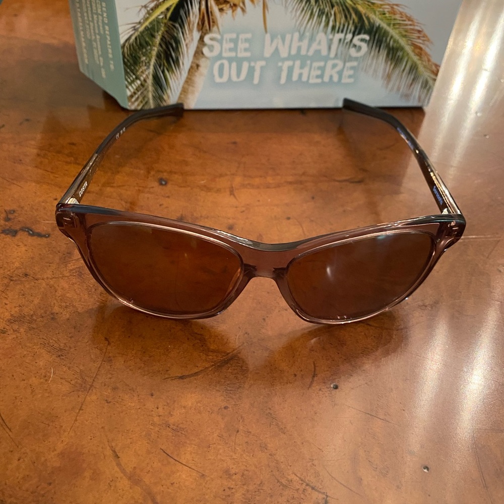 Sarasota shiny taupe crystal silver mirror 580G sunglasses